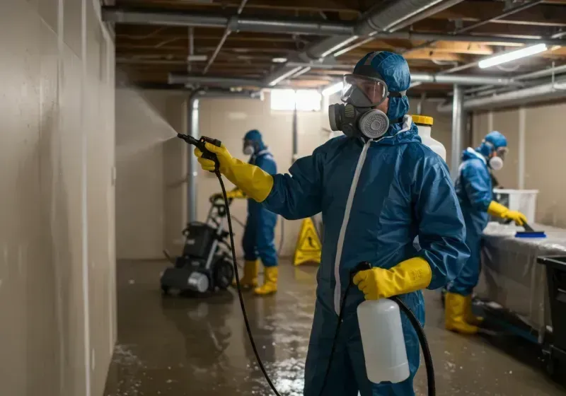 Basement Sanitization and Antimicrobial Treatment process in Etowah, TN